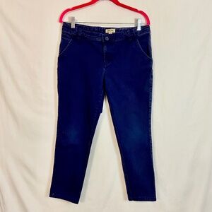 Maison Jules Navy Blue Straight Leg Pants Women's Size 2